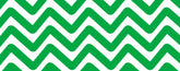 Green Chevron Decorative Metal Bucket